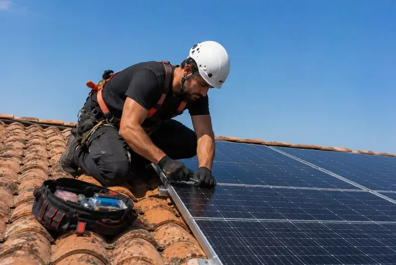 Maintenance et monitoring de panneaux solaires à Saint-Lumine-de-Coutais